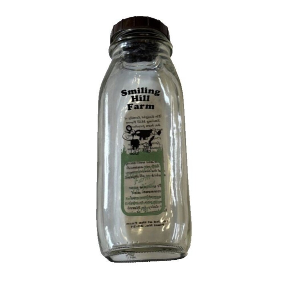 Smiling Hill Farm Pint Glass Bottle from Scarborough Maine